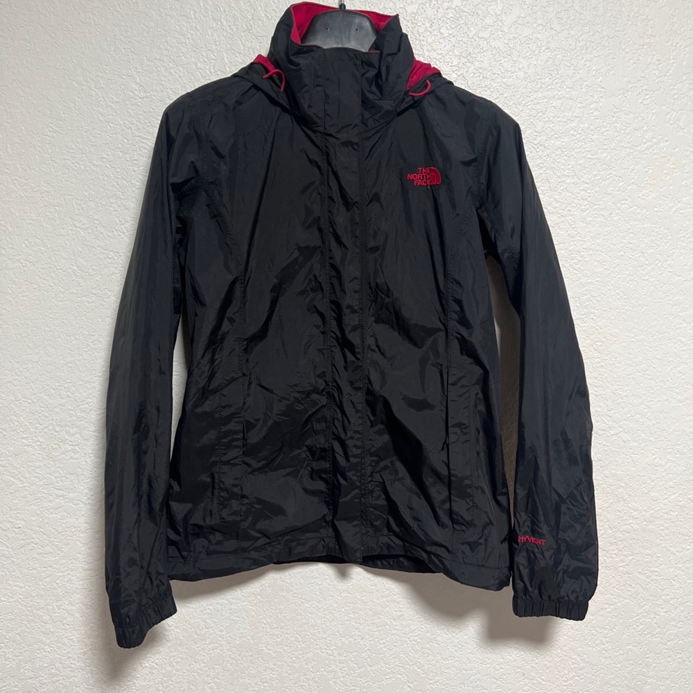 The North Face Black/Pink Windbraker Hyvent Size S/P